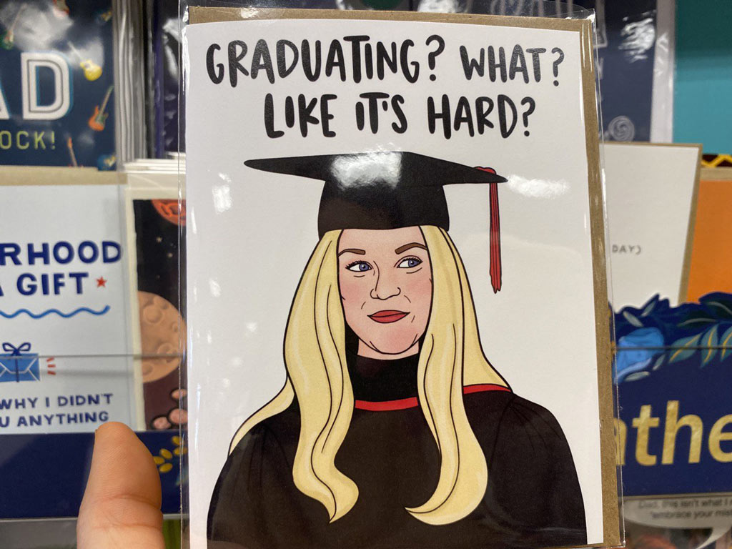 Like It's Hard Graduation Card